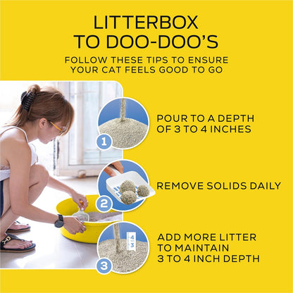 Lightweight 4-In-1 Strength Clumping Cat Litter
